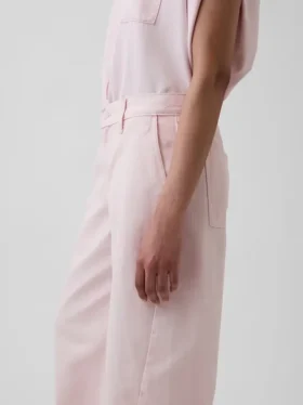 Gap × Hfr roze baggy barrel-Jeans met lage taille uit de collectie van Nicole Benefield