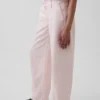Gap × Hfr roze baggy barrel-Jeans met lage taille uit de collectie van Nicole Benefield