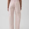 Gap × Hfr roze baggy barrel-Jeans met lage taille uit de collectie van Nicole Benefield