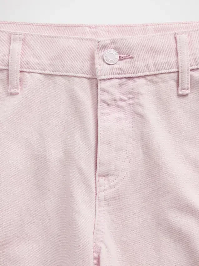 Gap × Hfr roze baggy barrel-Jeans met lage taille uit de collectie van Nicole Benefield