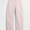 Gap × Hfr roze baggy barrel-Jeans met lage taille uit de collectie van Nicole Benefield