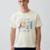 Gap Sport T-shirt met opdruk van zwaar katoen