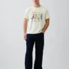 Gap Sport T-shirt met opdruk van zwaar katoen