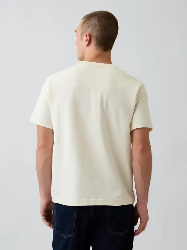 Gap Sport T-shirt met opdruk van zwaar katoen