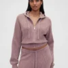 Gap × Summer Fridays CashSoft-hoodie met wafelpatroon en cropped pasvorm