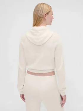 Gap × Summer Fridays CashSoft-hoodie met wafelpatroon en cropped pasvorm