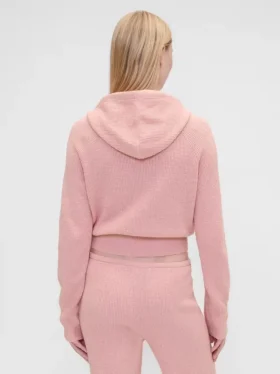 Gap × Summer Fridays CashSoft-hoodie met wafelpatroon en cropped pasvorm