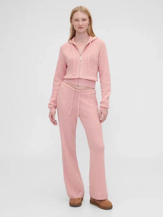 Gap × Summer Fridays CashSoft-hoodie met wafelpatroon en cropped pasvorm