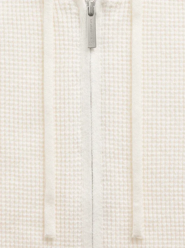 Gap × Summer Fridays CashSoft-hoodie met wafelpatroon en cropped pasvorm