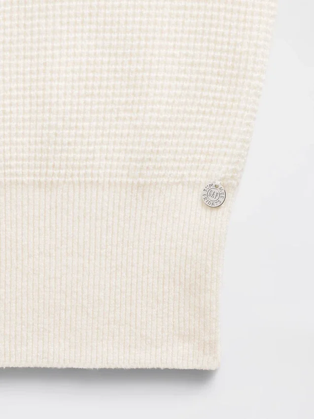Gap × Summer Fridays CashSoft-hoodie met wafelpatroon en cropped pasvorm