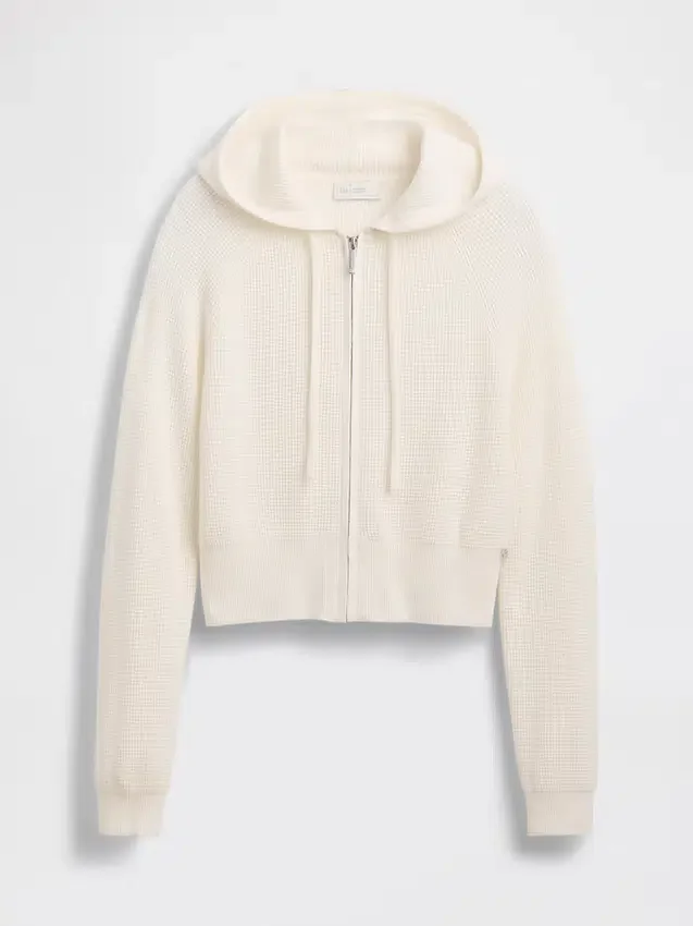 Gap × Summer Fridays CashSoft-hoodie met wafelpatroon en cropped pasvorm