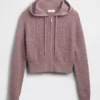 Gap × Summer Fridays CashSoft-hoodie met wafelpatroon en cropped pasvorm