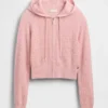 Gap × Summer Fridays CashSoft-hoodie met wafelpatroon en cropped pasvorm