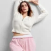 Gap × Summer Fridays CashSoft-hoodie met wafelpatroon en cropped pasvorm