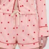 GAP × Summer Fridays Flanellen pyjama-korte broeken met hartjes
