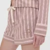 Gap × Summer Fridays gestreepte flanellen pyjamakorte broek