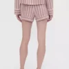 Gap × Summer Fridays gestreepte flanellen pyjamakorte broek