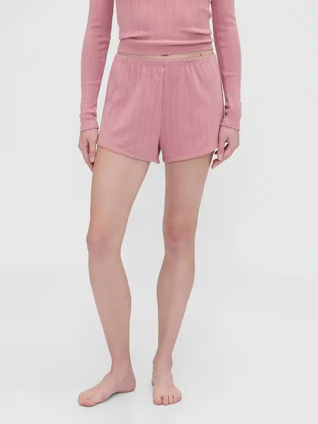 GAP × Summer Fridays korte broek met pointelle-patroon