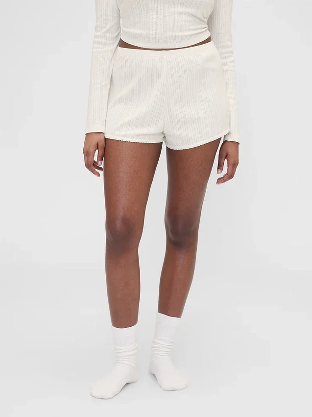 GAP × Summer Fridays korte broek met pointelle-patroon