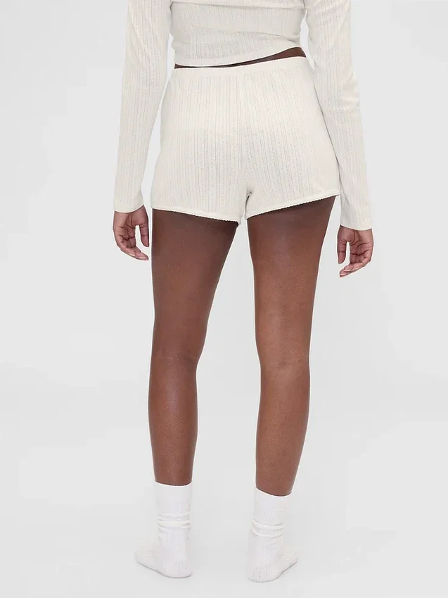 GAP × Summer Fridays korte broek met pointelle-patroon