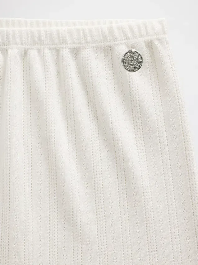 GAP × Summer Fridays korte broek met pointelle-patroon