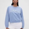 GAP × Summer Fridays oversized raglan-sweatshirt met Gap Logo