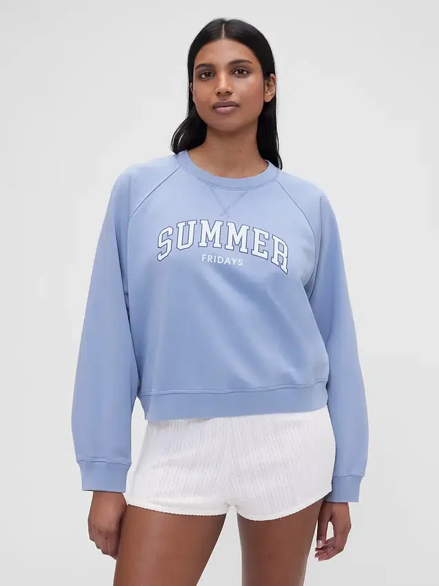 GAP × Summer Fridays oversized raglan-sweatshirt met Gap Logo