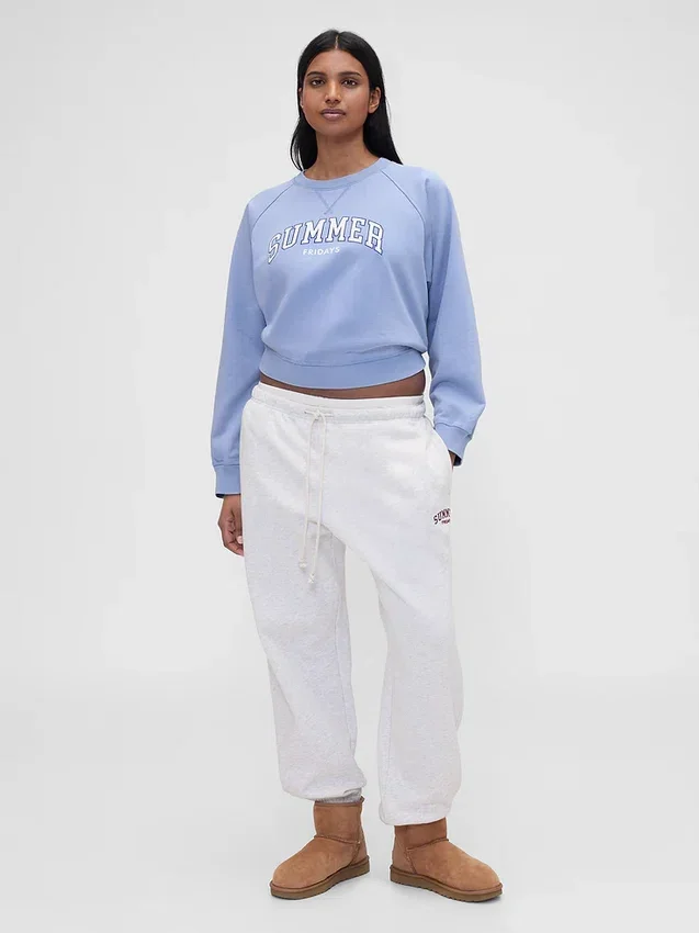 GAP × Summer Fridays oversized raglan-sweatshirt met Gap Logo