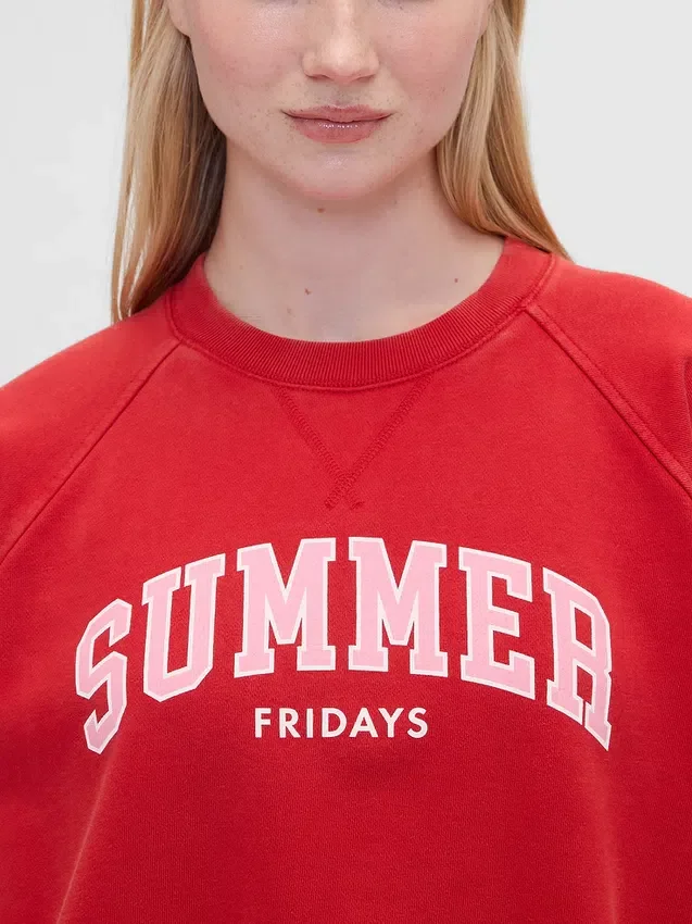 GAP × Summer Fridays oversized raglan-sweatshirt met Gap Logo