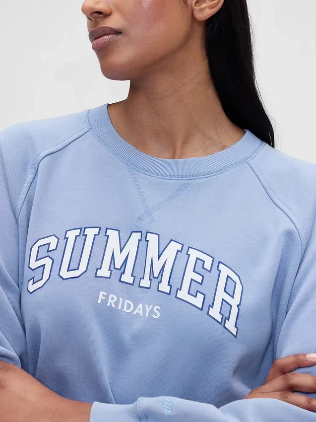GAP × Summer Fridays oversized raglan-sweatshirt met Gap Logo
