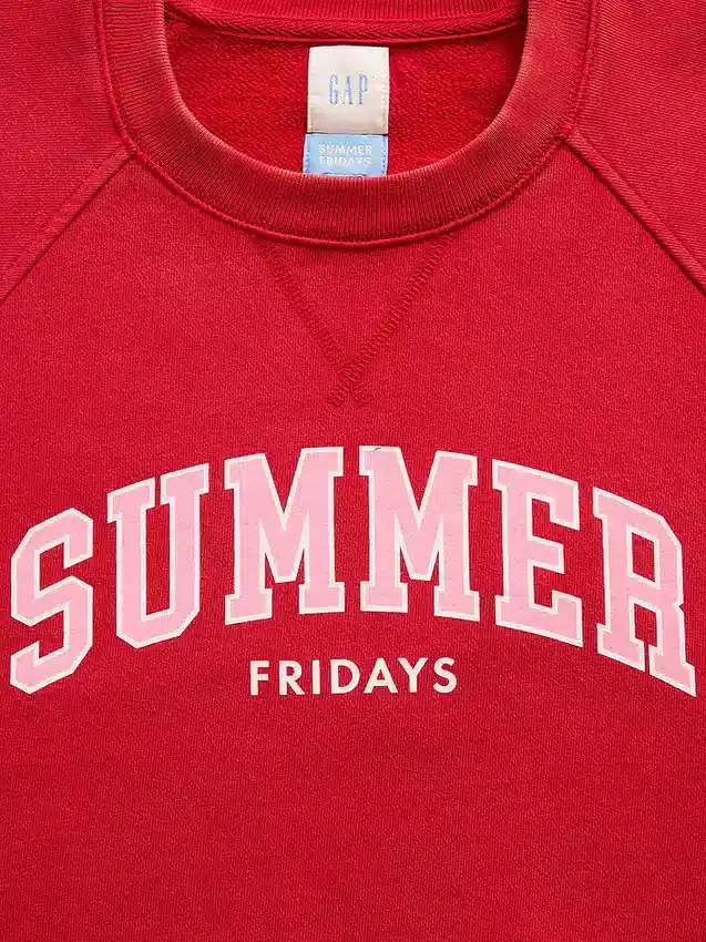 GAP × Summer Fridays oversized raglan-sweatshirt met Gap Logo