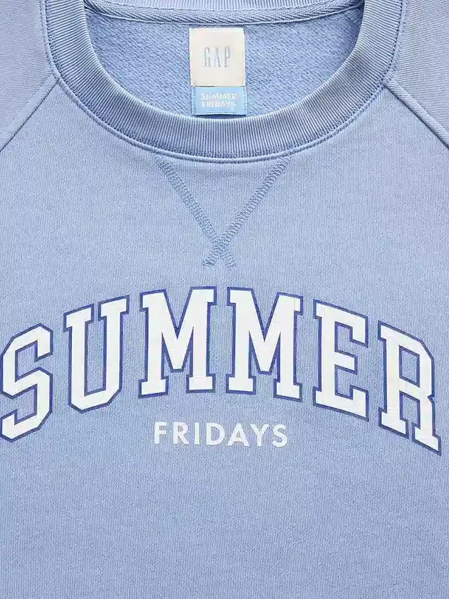 GAP × Summer Fridays oversized raglan-sweatshirt met Gap Logo