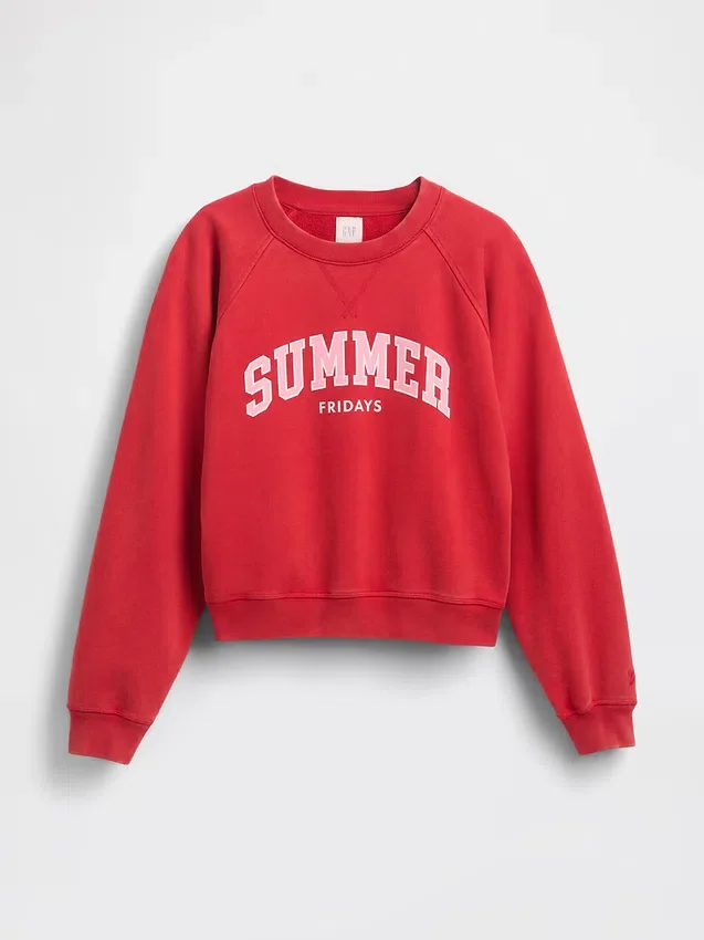 GAP × Summer Fridays oversized raglan-sweatshirt met Gap Logo