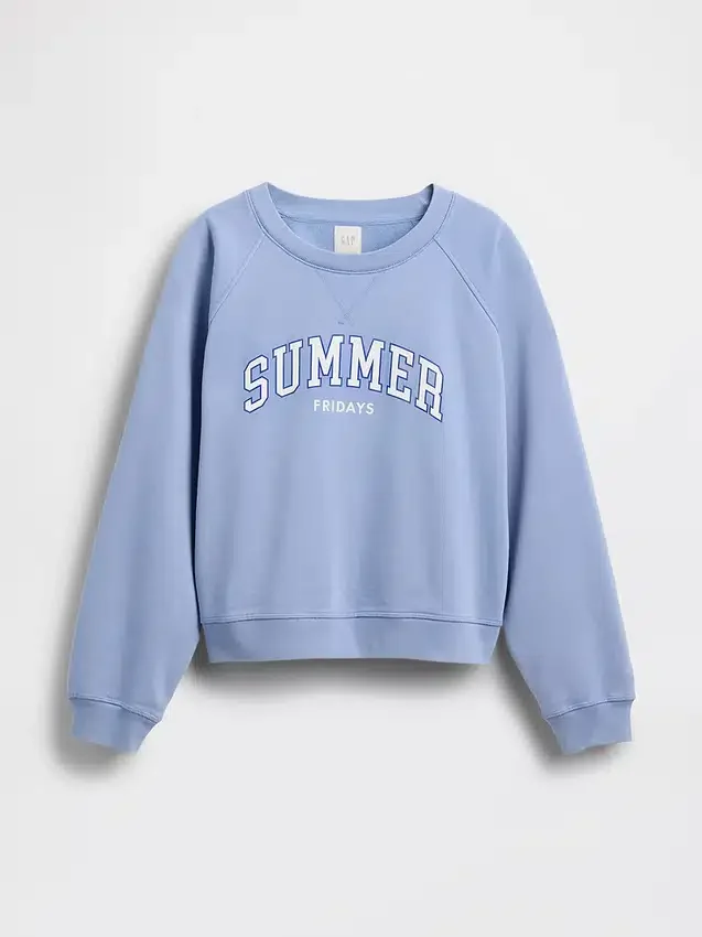 GAP × Summer Fridays oversized raglan-sweatshirt met Gap Logo