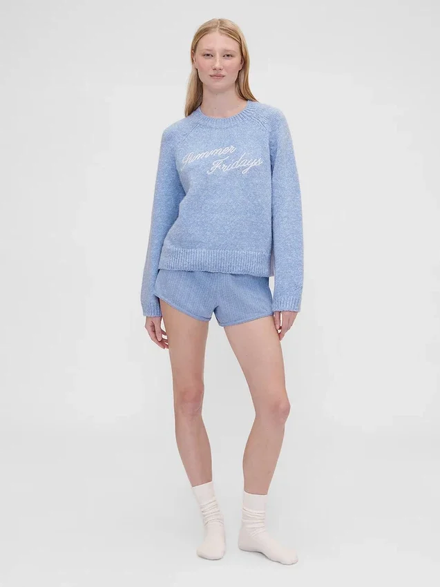 Gap × Summer Fridays oversized trui met logo