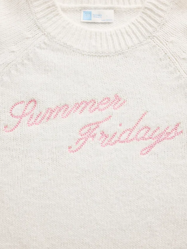 Gap × Summer Fridays oversized trui met logo