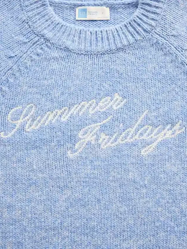 Gap × Summer Fridays oversized trui met logo