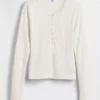 GAP × Summer Fridays Pointelle Henley-pyjamatop