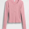 GAP × Summer Fridays Pointelle Henley-pyjamatop