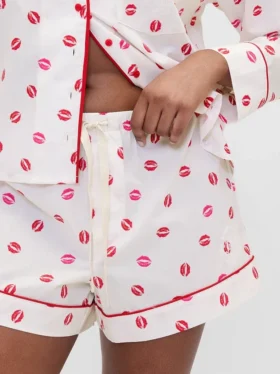 GAP × Summer Fridays Poplin Kiss pyjama-korte broeken