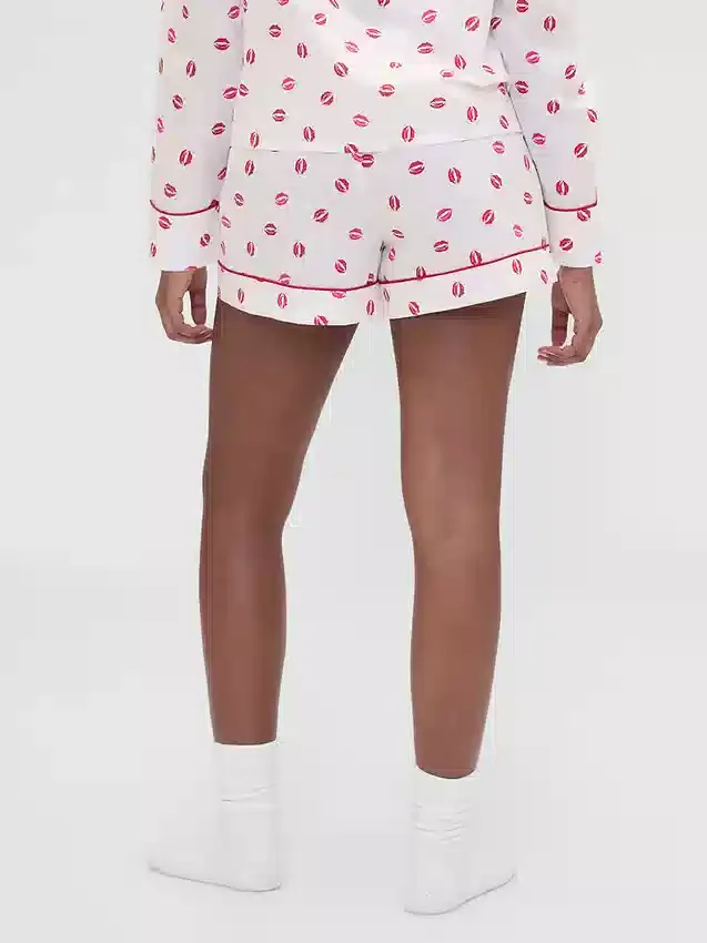 GAP × Summer Fridays Poplin Kiss pyjama-korte broeken