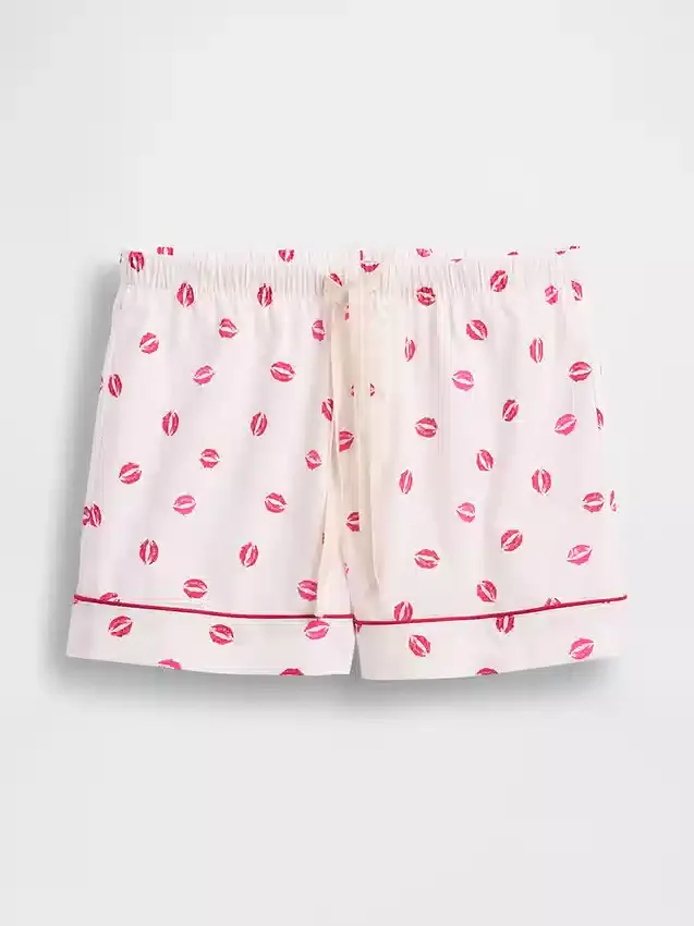 GAP × Summer Fridays Poplin Kiss pyjama-korte broeken