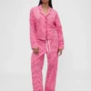 Gap × Summer Fridays pyjamashemd van popeline met strepen in relaxte pasvorm