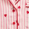Gap × Summer Fridays Relaxed flanellen pyjamashemd met hartjes
