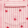 Gap × Summer Fridays Relaxed flanellen pyjamashemd met hartjes