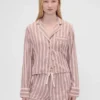 GAP × Summer Fridays Relaxed Flannel Stripe pyjamashemd