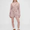 GAP × Summer Fridays Relaxed Flannel Stripe pyjamashemd
