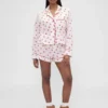 Gap × Summer Fridays Relaxed Poplin Kiss pyjamashemd