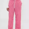 Gap × Summer Fridays relaxte popeline streepjesbroek voor pyjama's