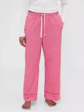 Gap × Summer Fridays relaxte popeline streepjesbroek voor pyjama’s